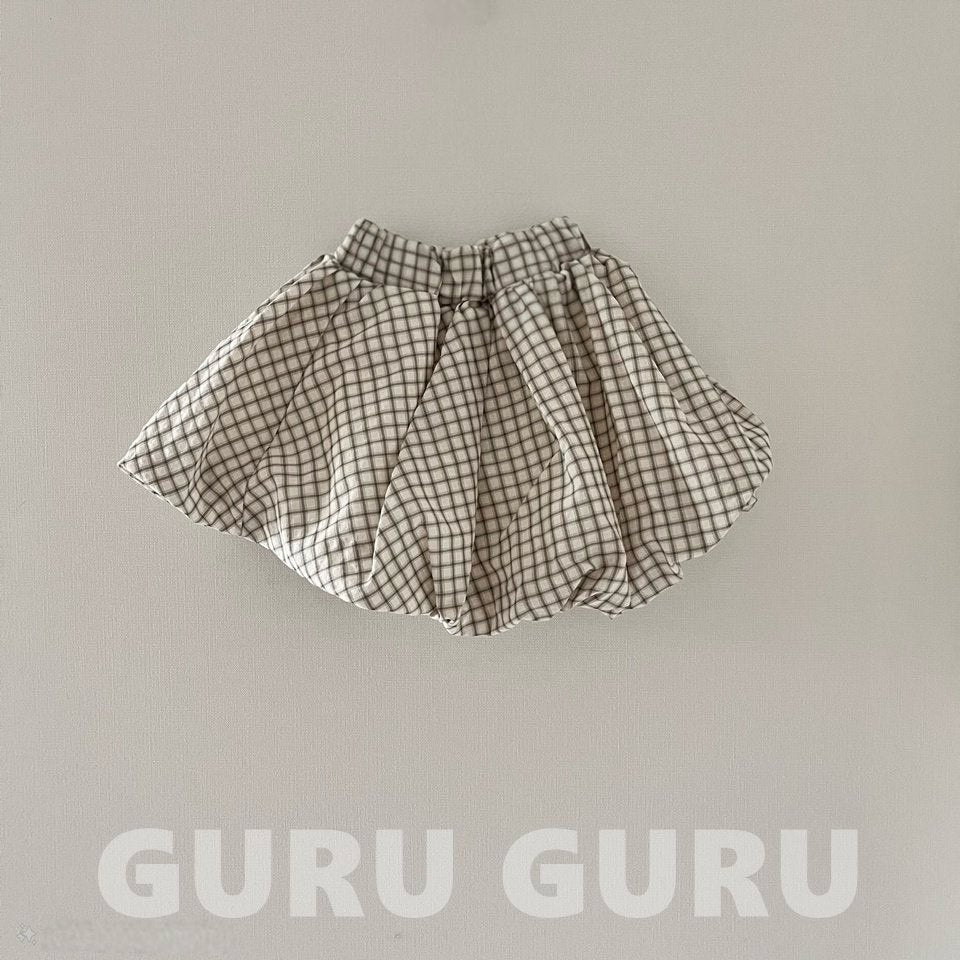 ｜即納｜check cloud skirt / guruguru