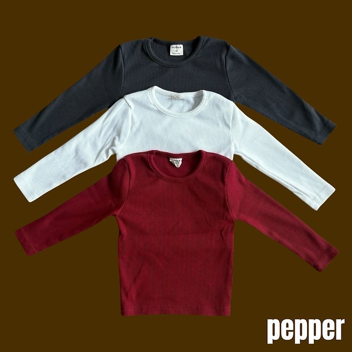 Huchu Rib T-Shirt-pepper-18