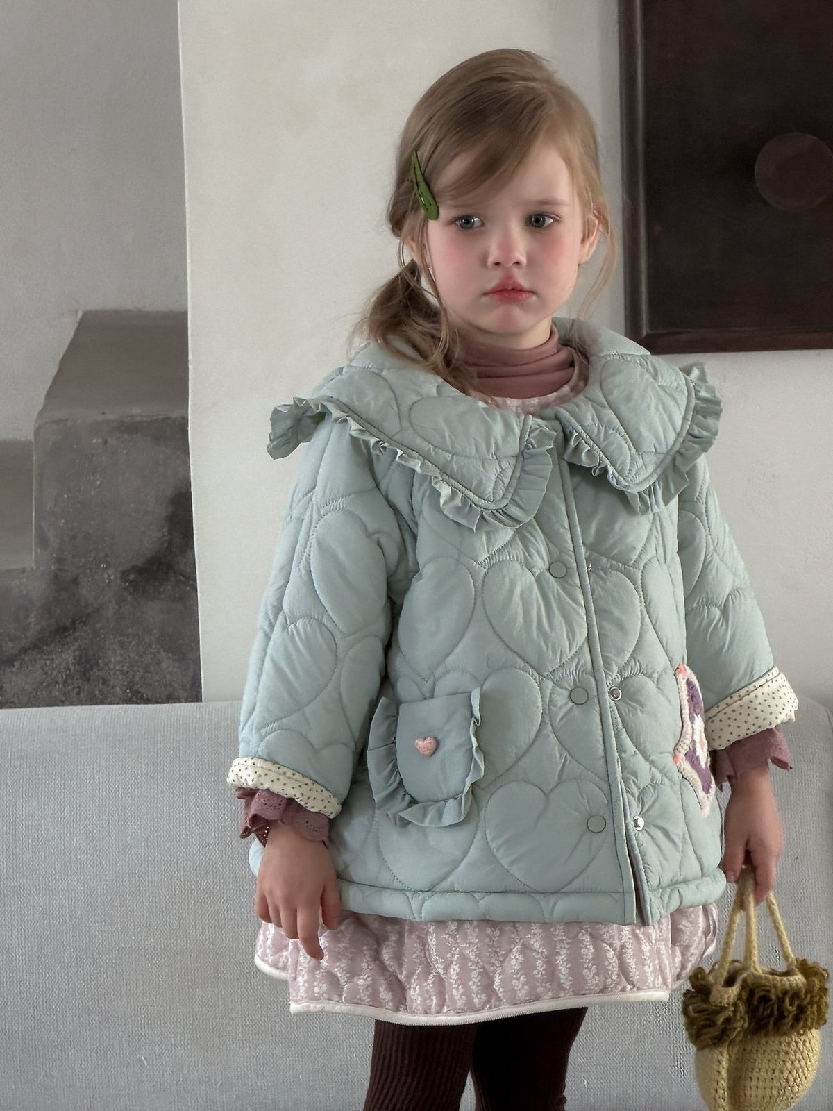 Mint Patch Quilted Padded Jacket-aiai-67