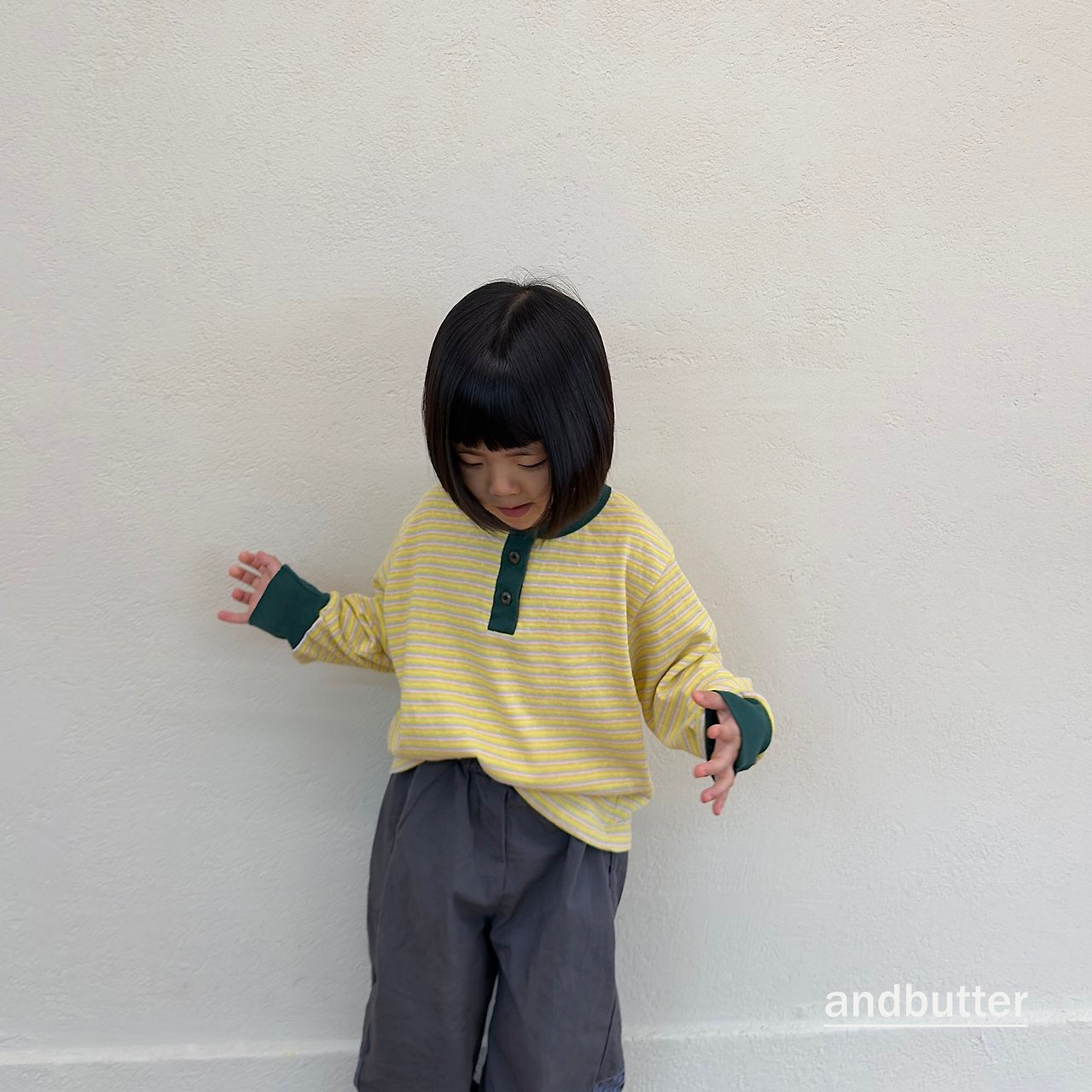 Stripe Henley T-Shirt-and butter-23