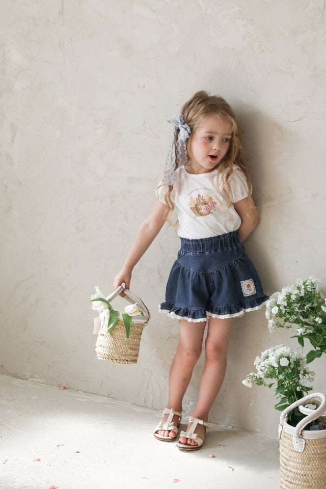 Rose Denim Pants-FLO-13