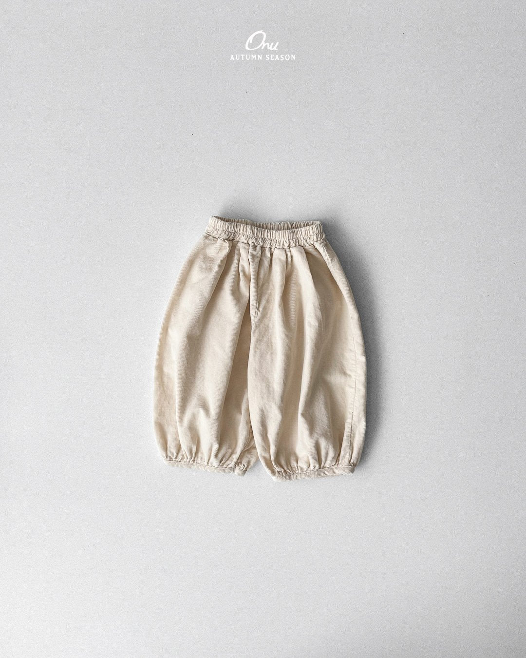 Round Pleated Corduroy Pants-ONU-25