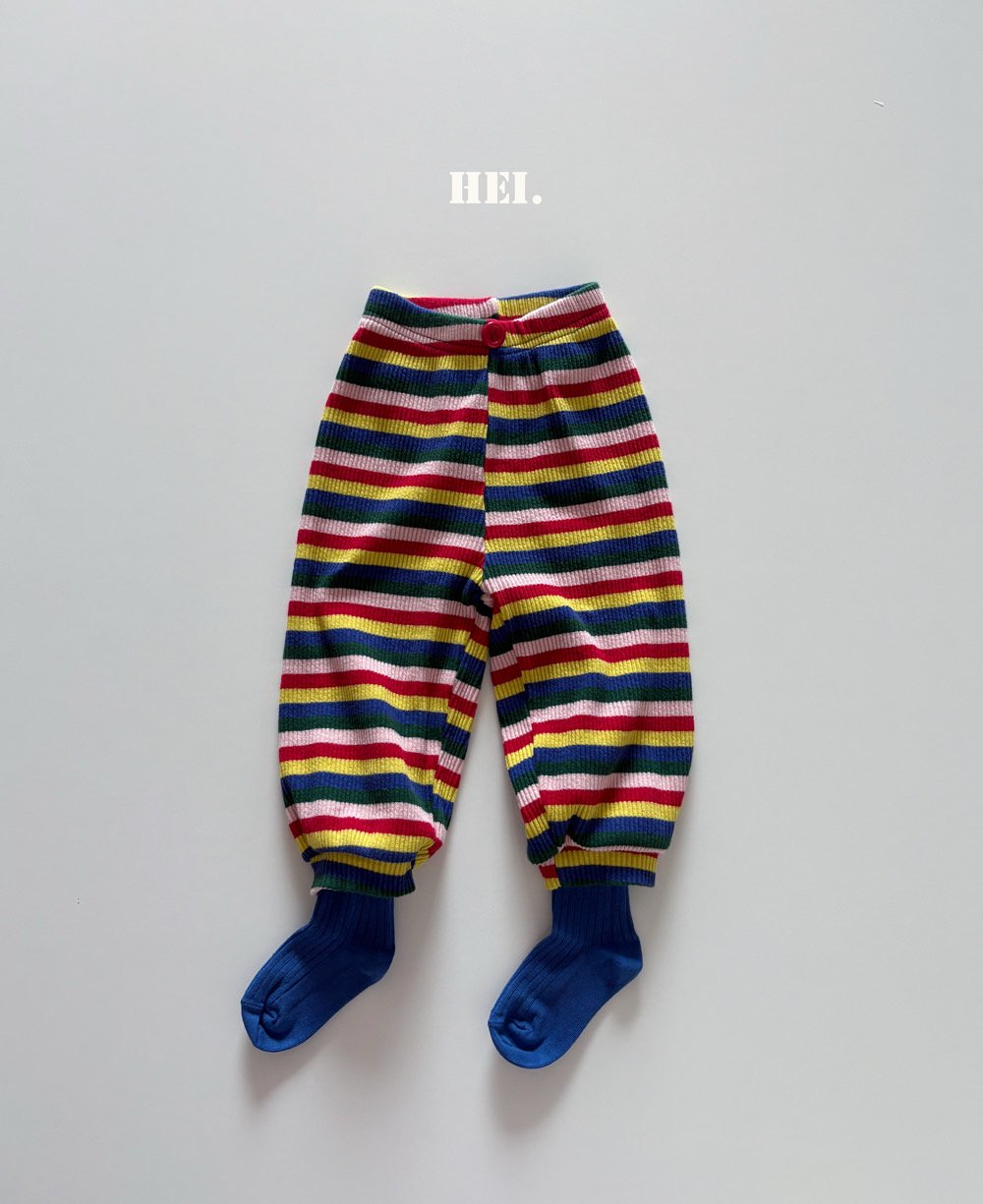 Colorblock Ribbed Pants-Hei-16