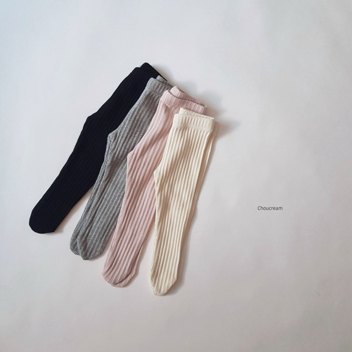 Ribbed Foot Leggings-CHOUCREAM-10