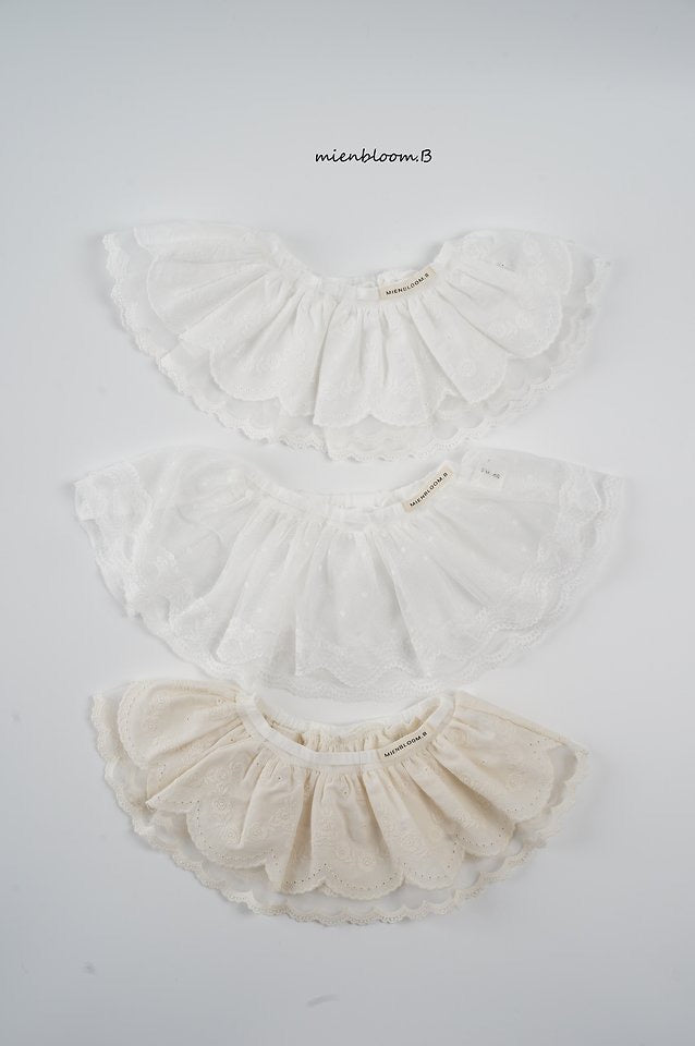 scallop mesh skirt-mienbloom.B-49