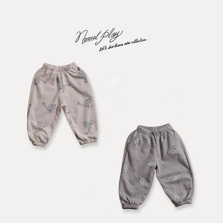 Normal Duck Print Jogger Pants-normalplay-007