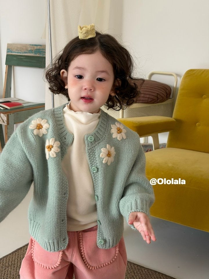 Daisy Flower Knit Cardigan-ololala-35