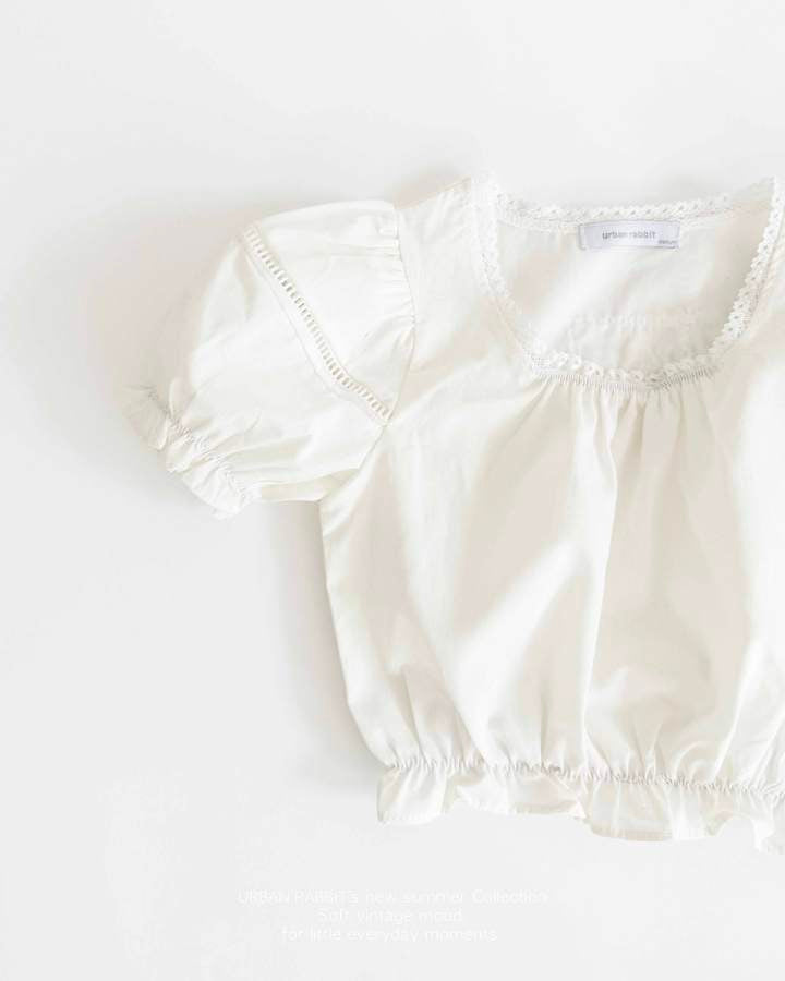 Puff Crop Blouse-URBAN RABBIT-5