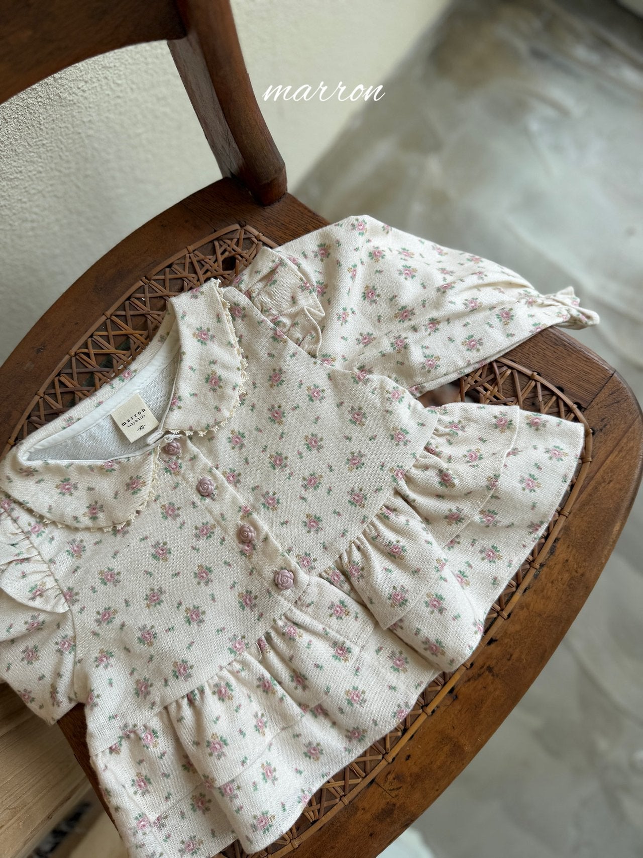 French Blouse-marron-35