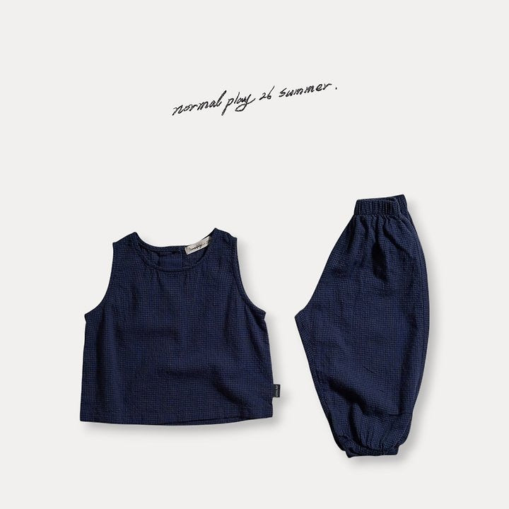 summer check jogger pants-normalplay-26
