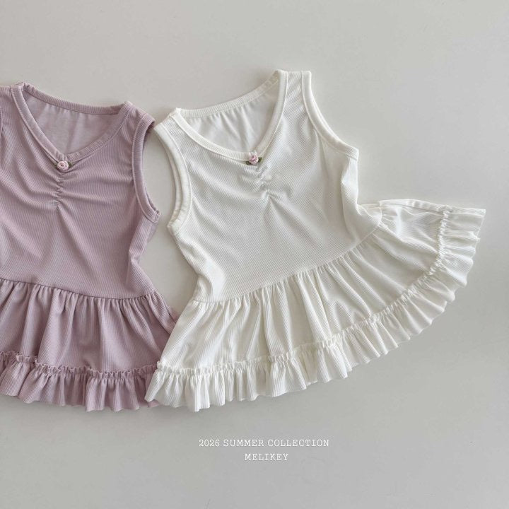 Rose Frill Sleeveless T-melikey-25