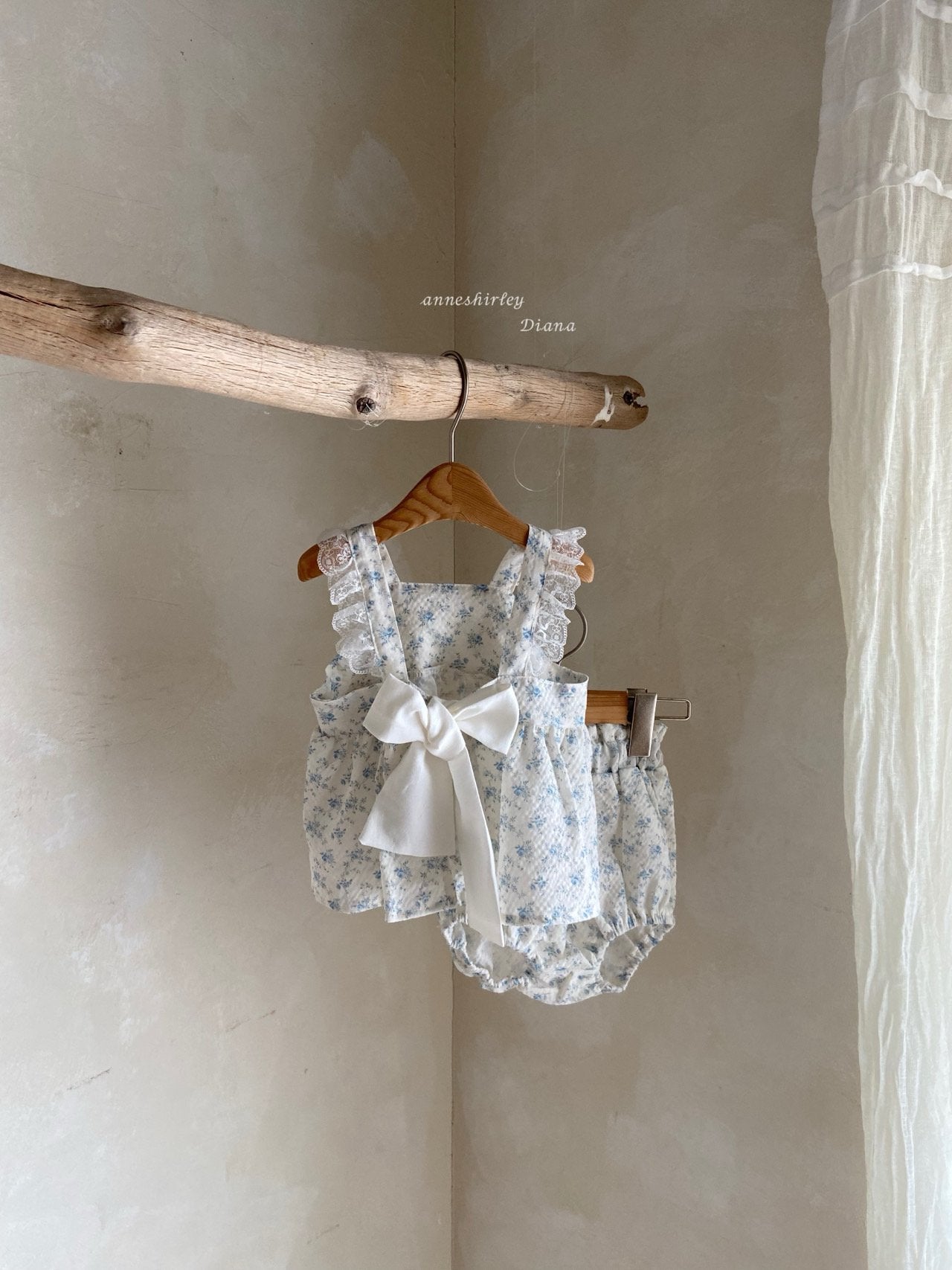 Flower Ribbon Blouse Set-anneshirley-6