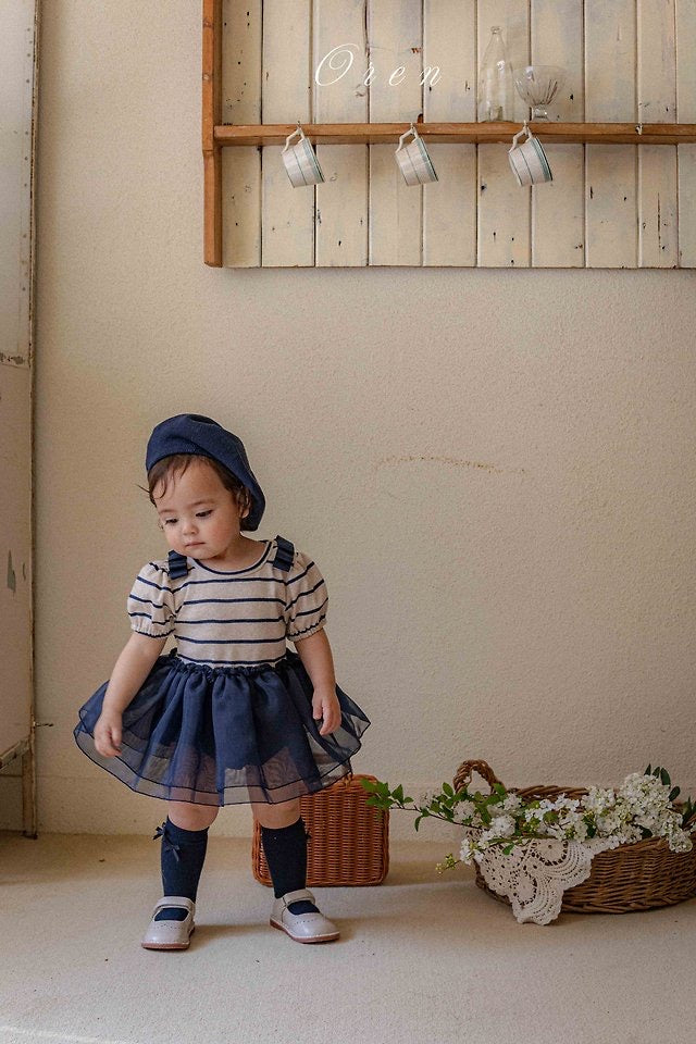 Claire Stripe Tulle Suit - OREN / 3-12