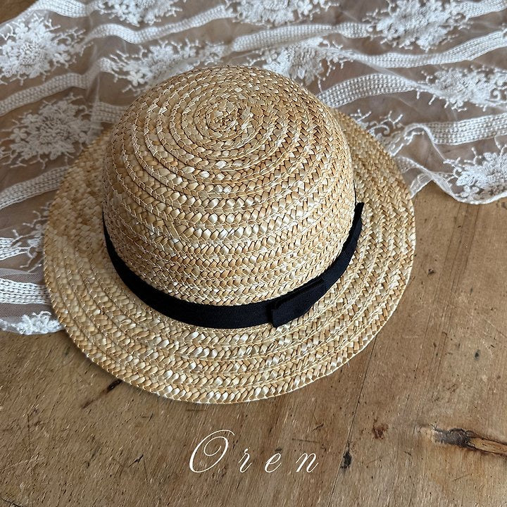 ribbon band Straw Hat- OREN / 3-7