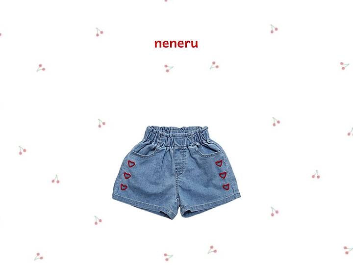Heart Denim Shorts-neneru-29