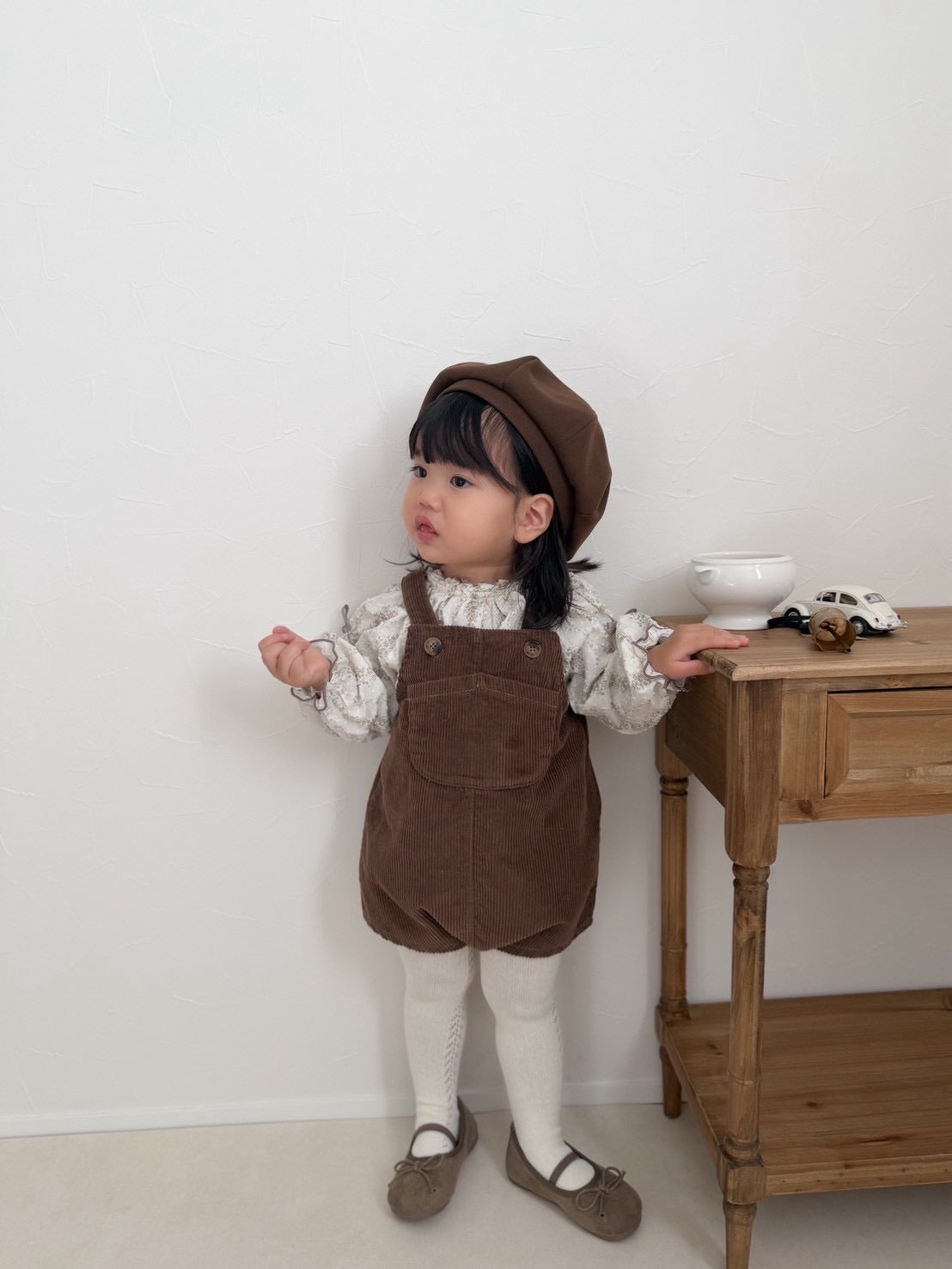 ｜即納｜Corduroy overall collabo myu baby + anmyu/BEBEHOLIC