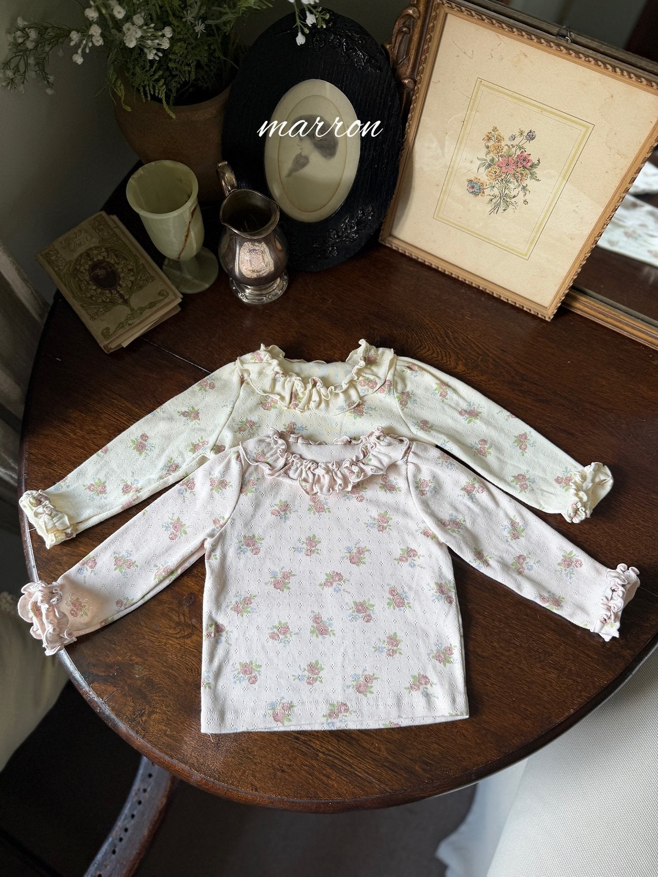 Rose Eyelet T-Shirt-marron-42