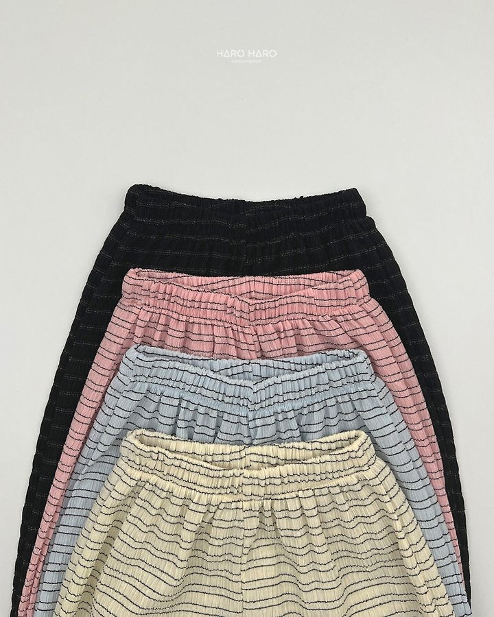 Striped Relaxed Pants -haroharo-56