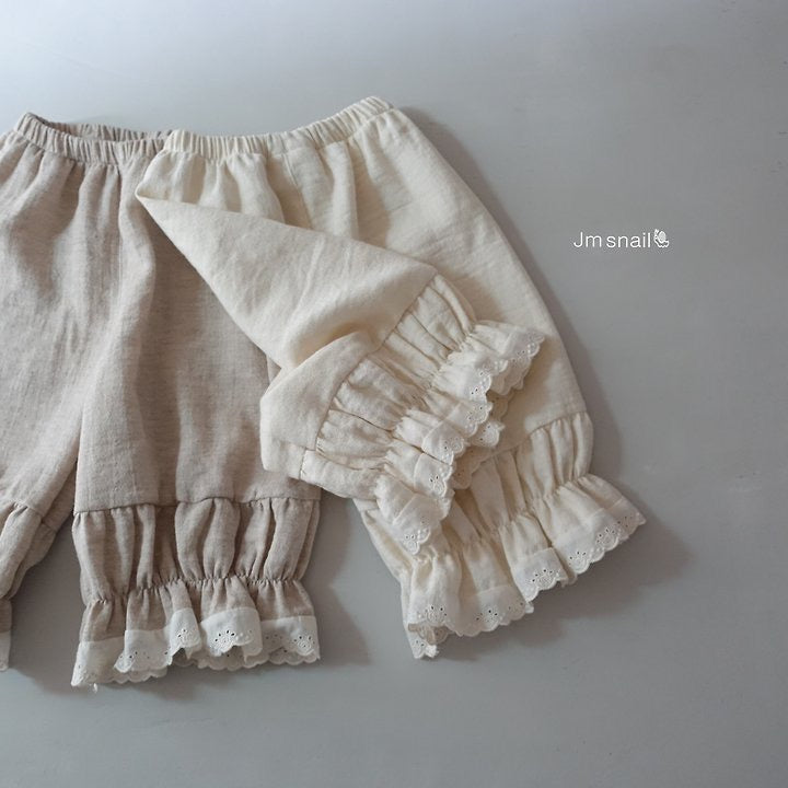 Mono Double-Layer Shirring Pants-jmsnail-18
