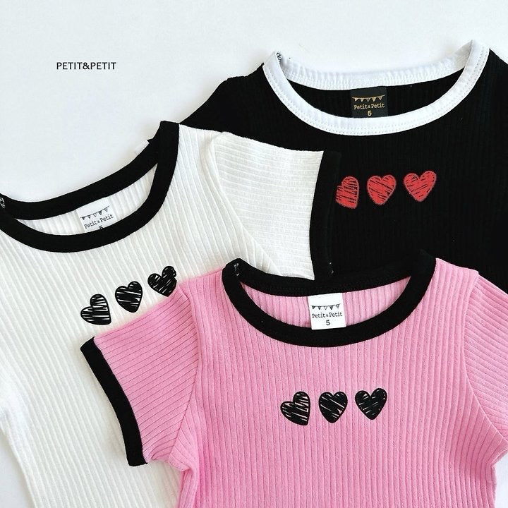 Heart Crop T - petit & petit - 60