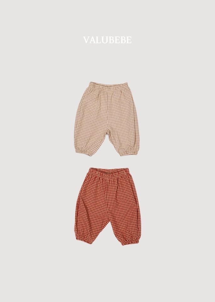 Autumn Emboss Check Pants - valubebe - 049
