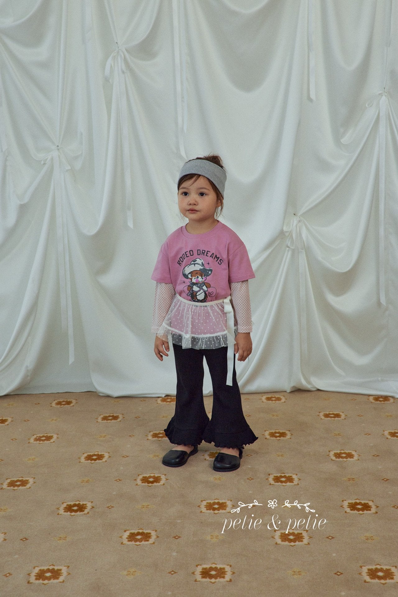 Fine Ribbed Bootcut Pants-petit petit-31