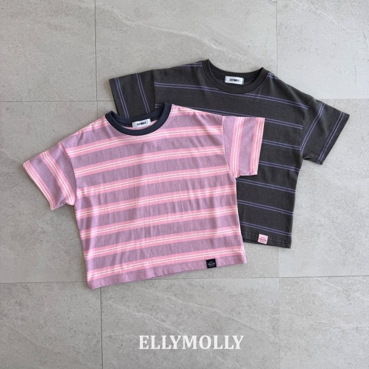 Washed Stripe T-ellymolly-77