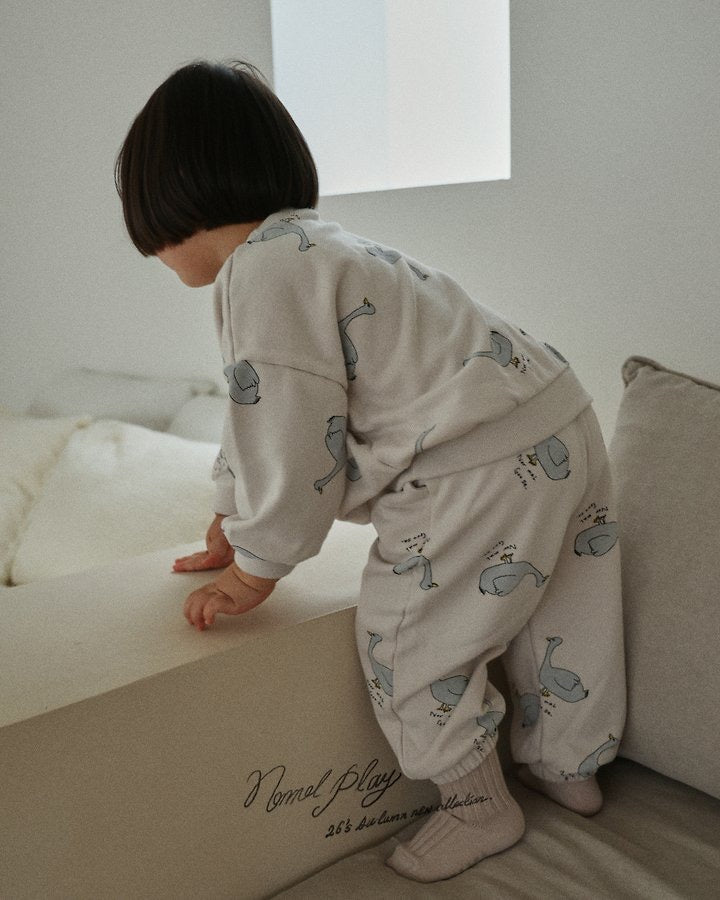 Normal Duck Print Jogger Pants-normalplay-007