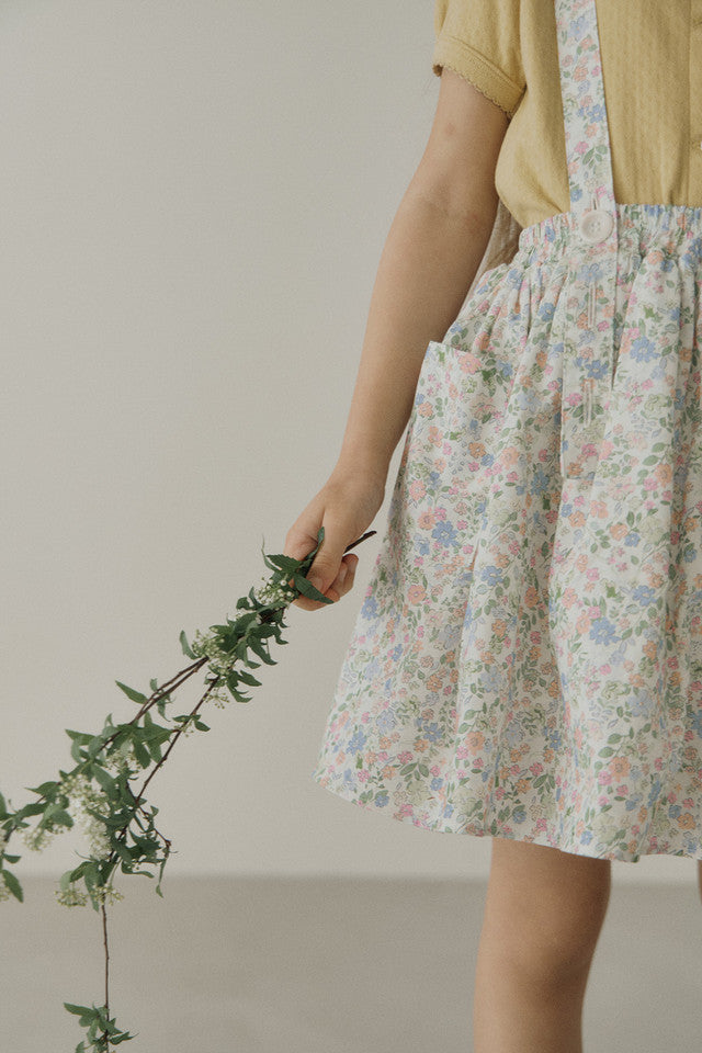 ｜即納｜Judy flare skirt (flower)-inne