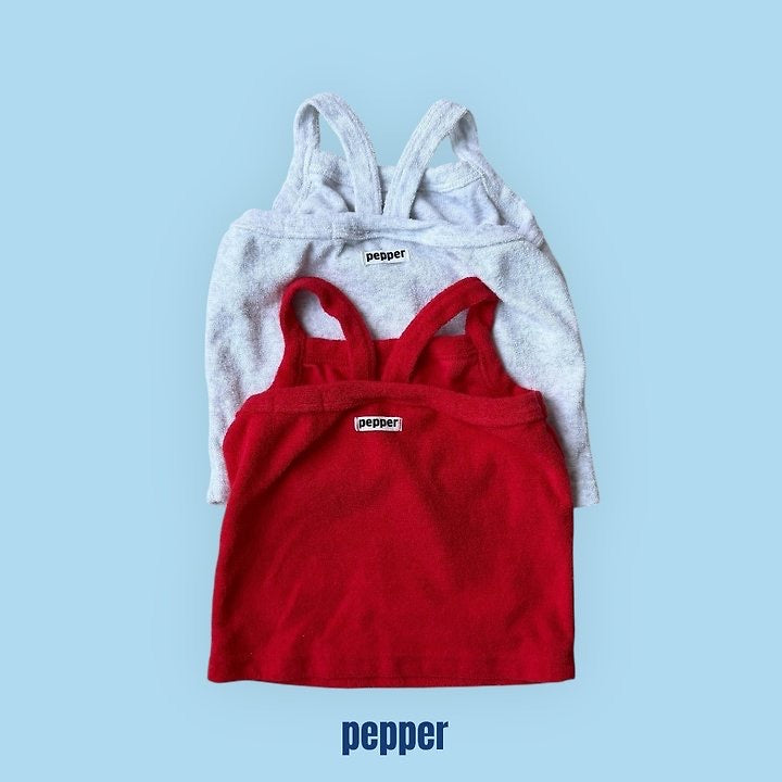 ketchup terry sleeveless top-pepper-25
