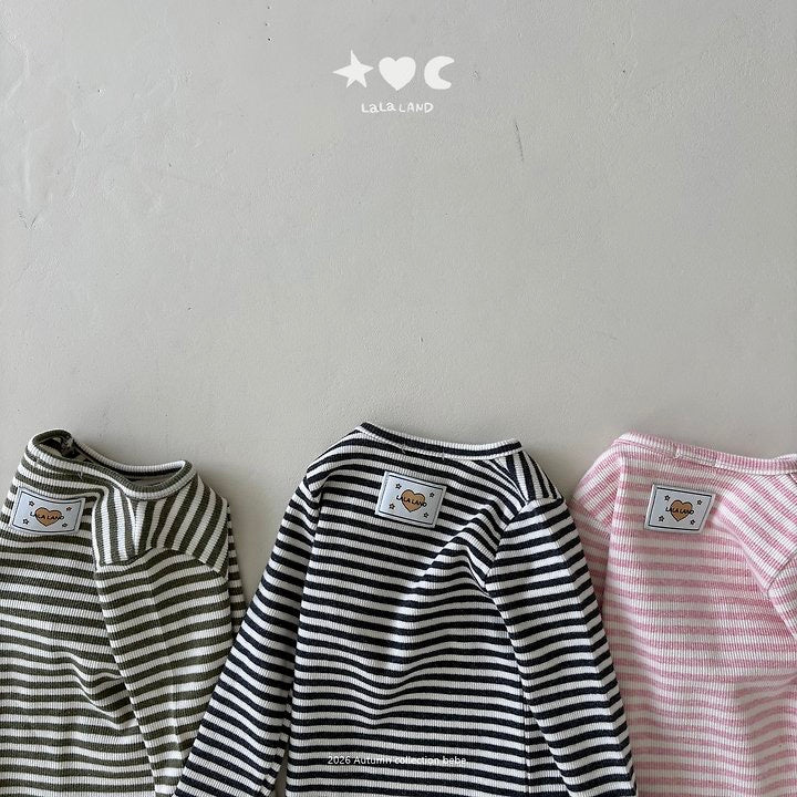 Bebe 22 B Striped Stretchy Tee-Lalaland-65