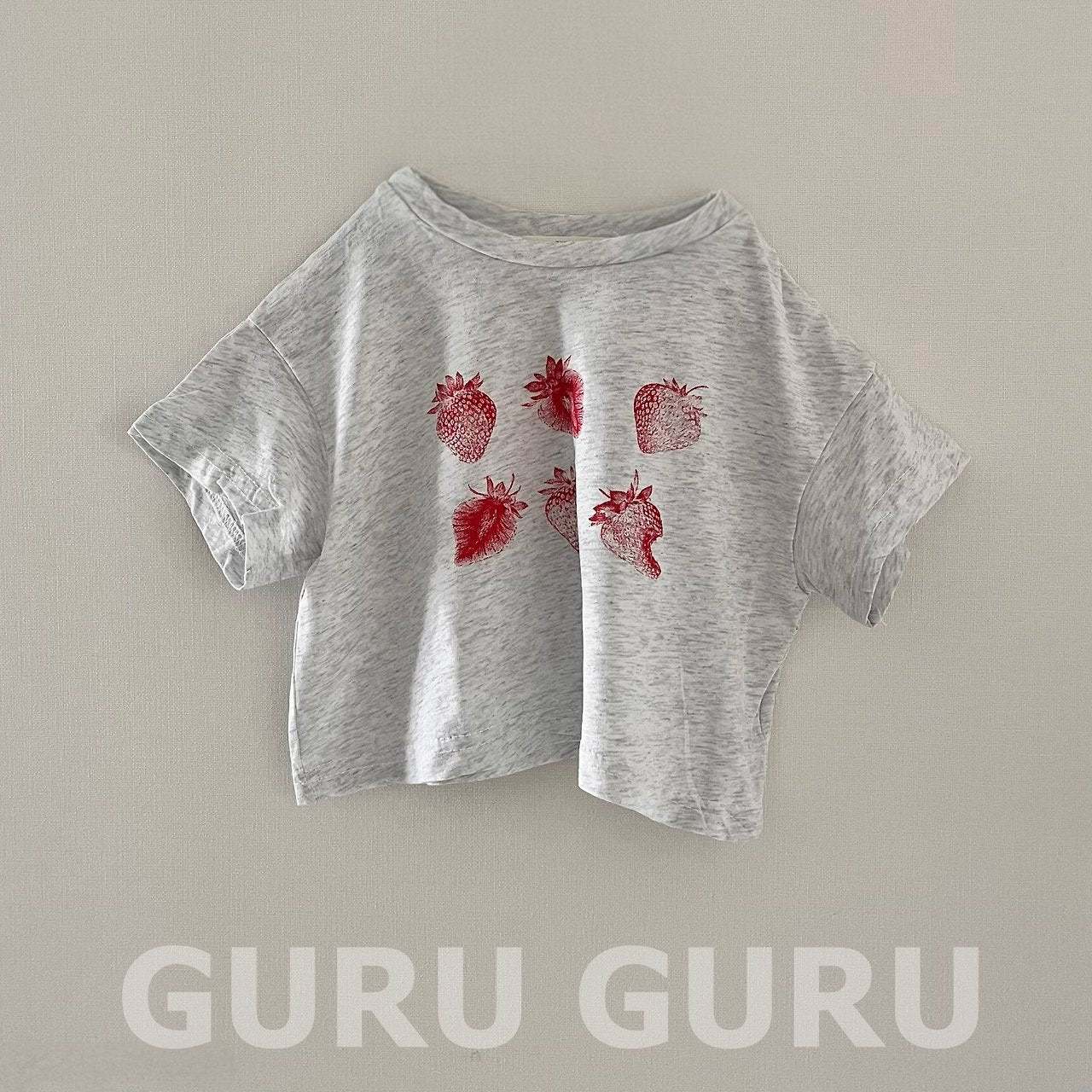 strawberry T-shirt-guruguru/2-4