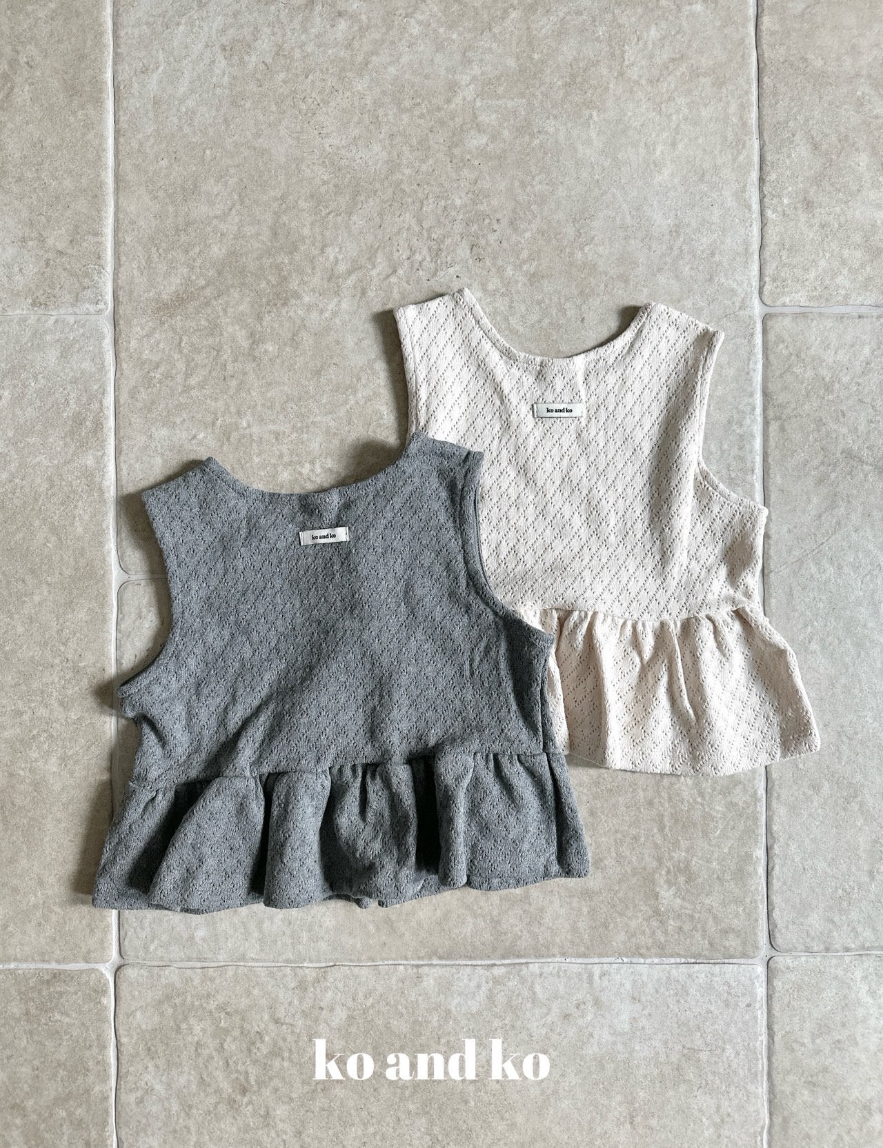 Knit Shirring Top-Ko and Ko-25