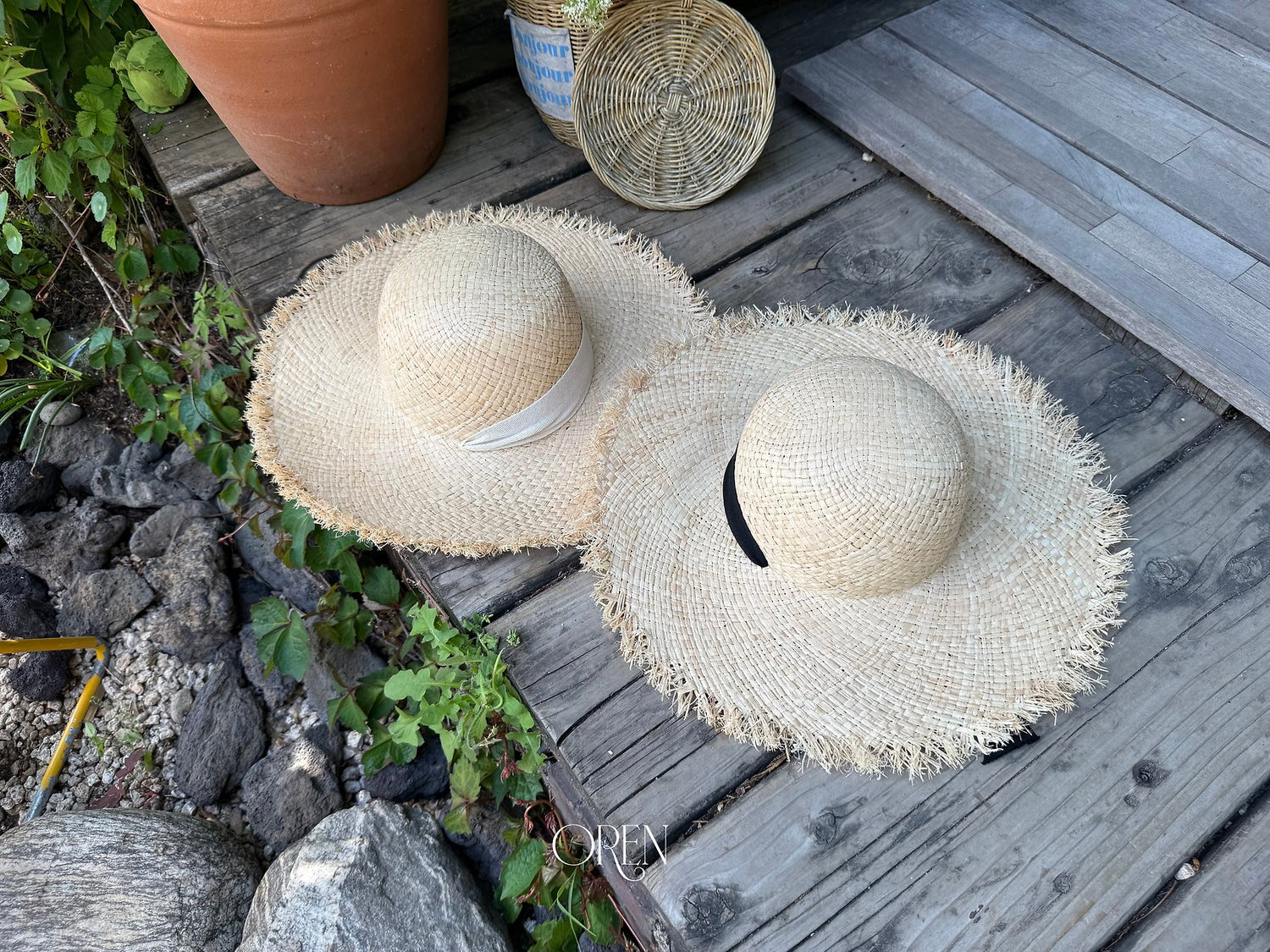 Serenne Raffia Sun Hat-OREN-4-3