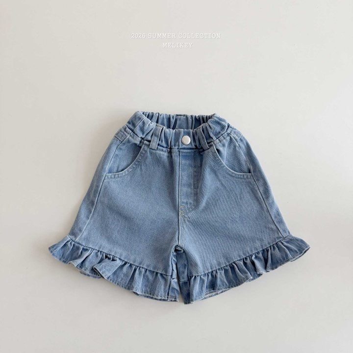 Frill 5-Part Denim Pants-melikey-48