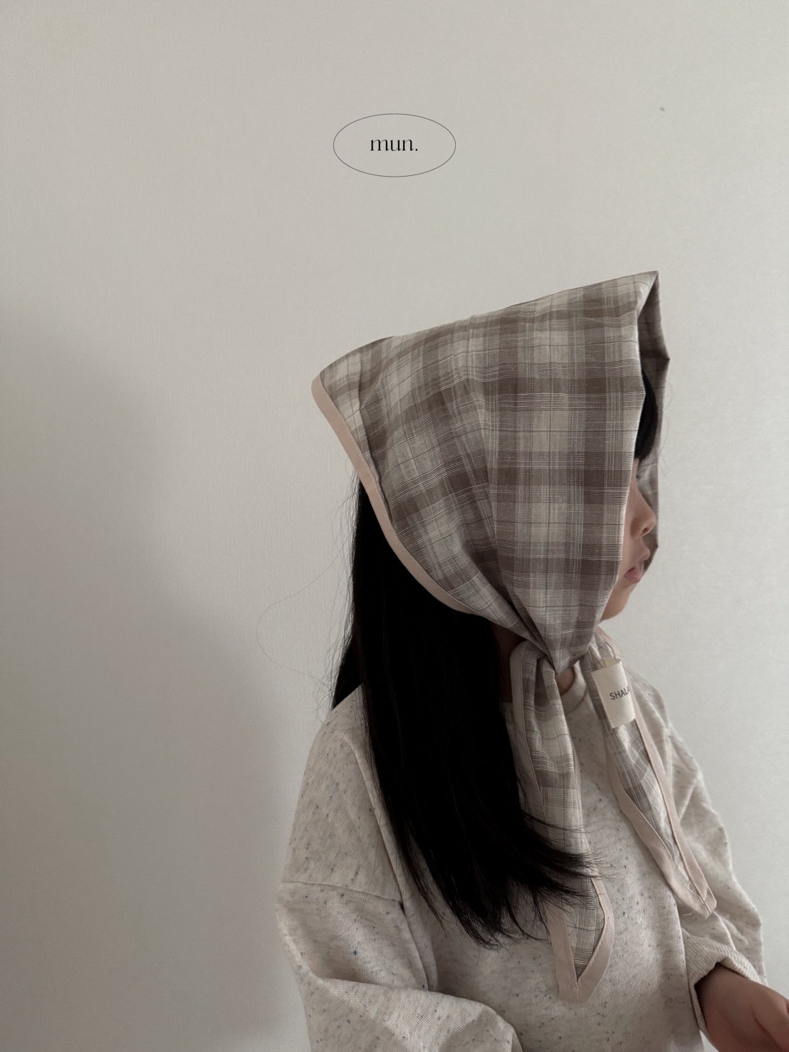 check scarf mun kodomofuku