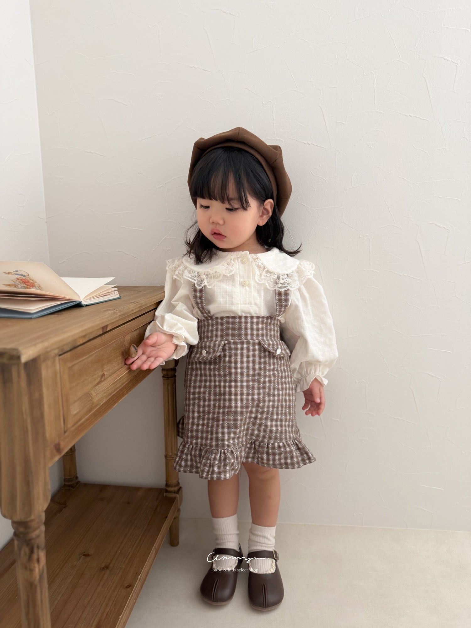 ｜即納｜daisy skirt-marron