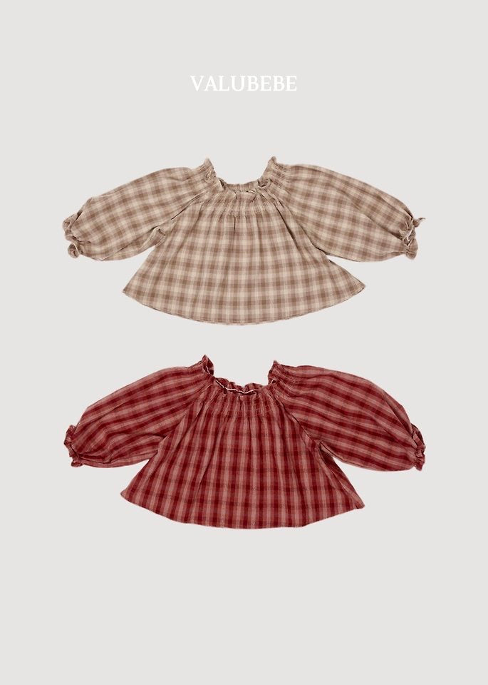 Dudi Check Smock Blouse - valubebe - 019