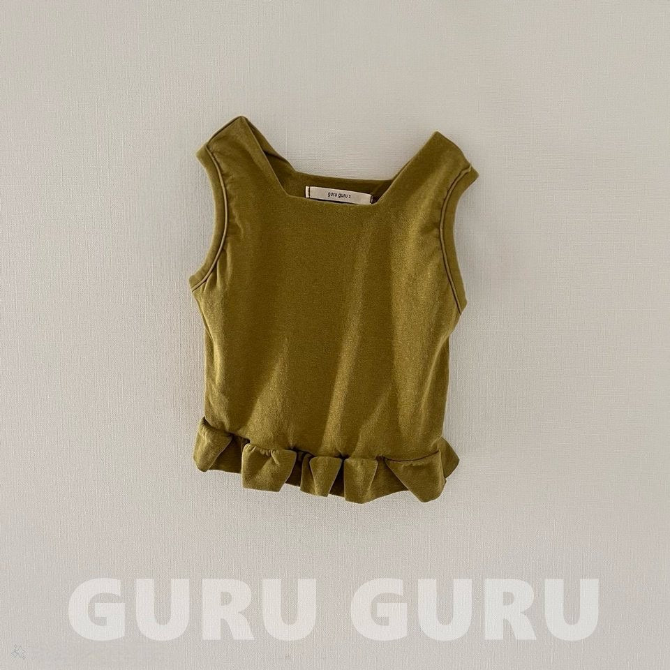 ｜即納｜frill sleeveless / guruguru