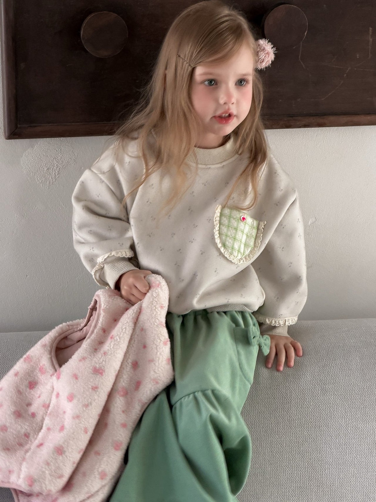 May Check Fleece Sweatshirt-aiai-92