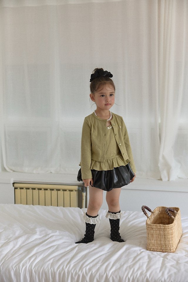 Leather Balloon Skirt-berryberry-23