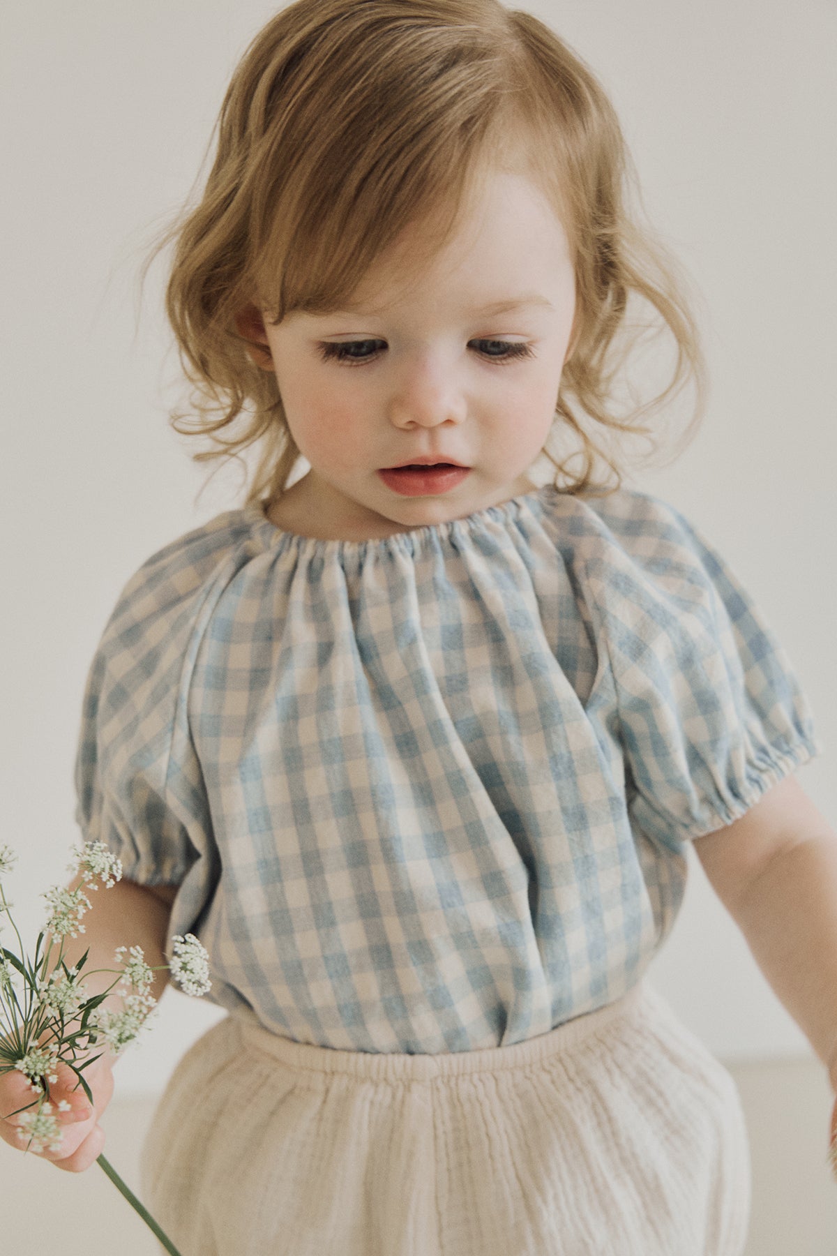 ｜即納｜lulu check blouse/inne