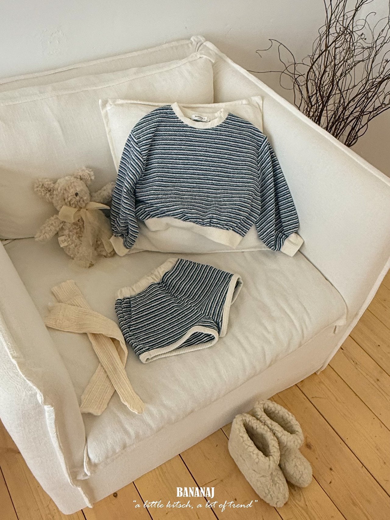 Knit Stripe Pants-banana.j-44