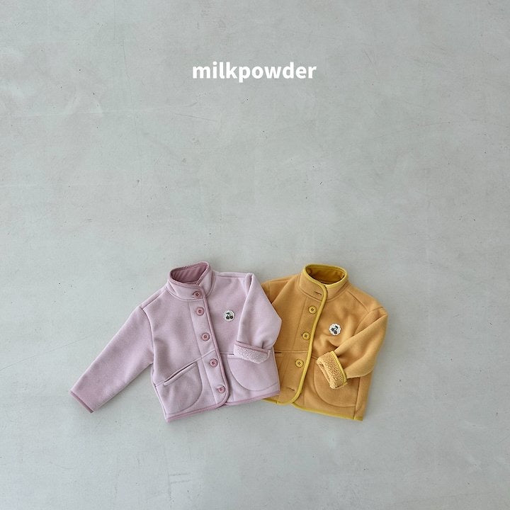 Puff Fleece Jacket-milkpowder-1