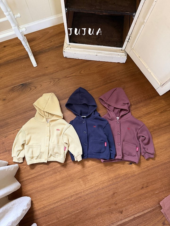 Waffle Hooded Jacket-jujua-31