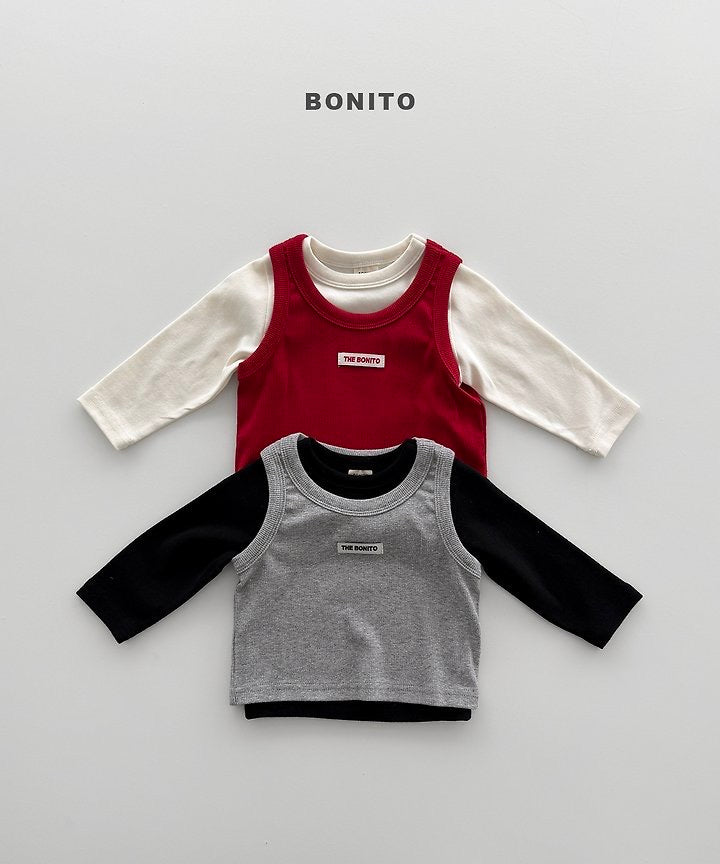 Tee + Rib Tank Top Set-BONITO-63