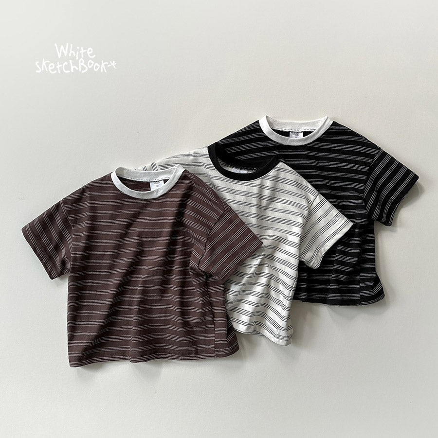Miu Striped Short Sleeve T-wsb-30