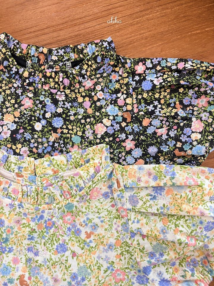 Floral Puff Blouse-ohho-10