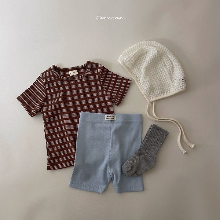 Slim Stripe T-shirt-choucream-23