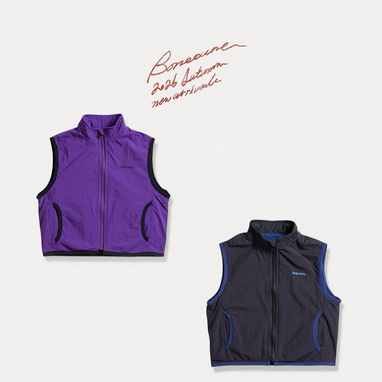 Two-Tone Fleece Vest-boneoune-14